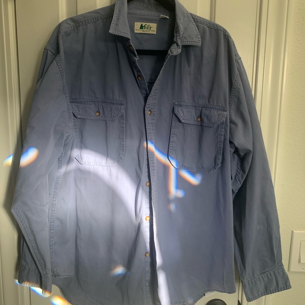 REI Light Blue Cotton Shirt